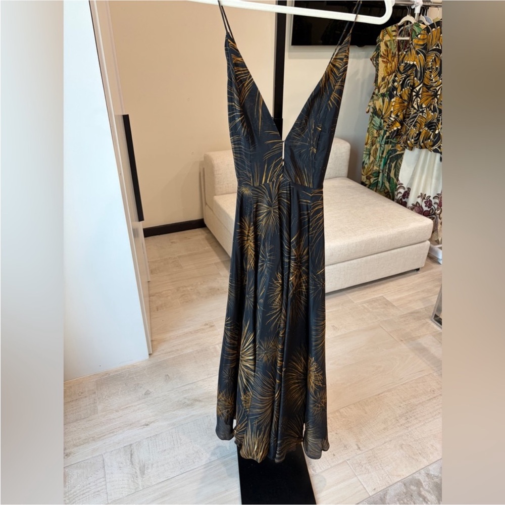 Farm Rio: Black Fireworks Sleeveless Open
Back Maxi Dress - Picture 2 of 14